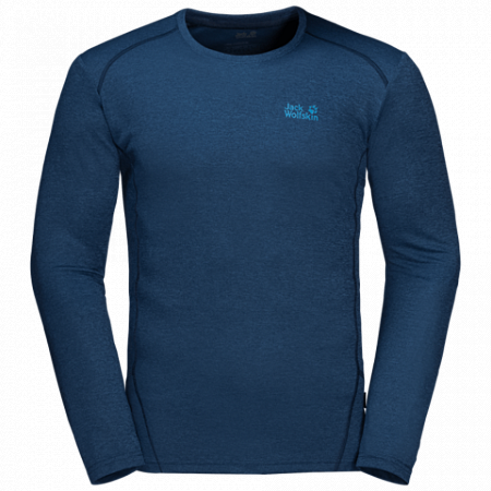 Пуловер мужский Jack Wolfskin Sky Range Longsleeve M dark indigo
