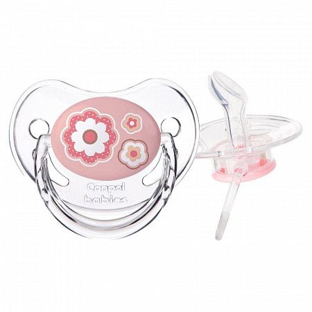 Пустышка Canpol babies Newborn Baby Силиконовая Ортодонтическая 0-6 мес. (22/565_pin) pink