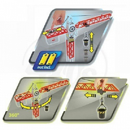 Игрушка Dickie Toys Кран башенный с машинкой 67 см (203463337)