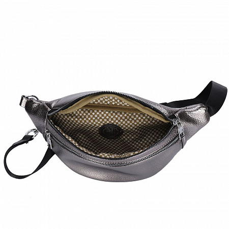 Поясная сумка женская Ors Oro OPS-0158 silver
