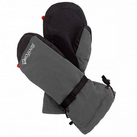 На картинке изображен Рукавицы пуховые с верхонками RedFox асфальт/черный Рукавицы пуховые с верхонками RedFox асфальт/черный