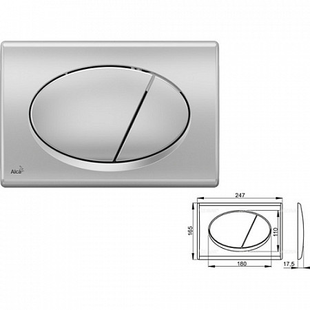 Кнопка управления для систем инсталляций Alcaplast M72