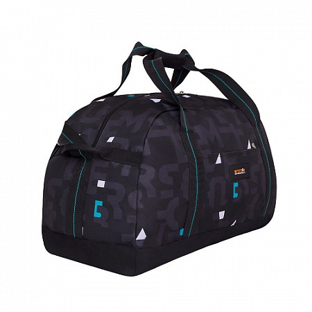 На картинке изображен Спортивная сумка GRIZZLY TU-800-4 turquoise cubes Спортивная сумка GRIZZLY TU-800-4 turquoise cubes