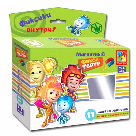 На картинке изображен Игра Магнитный театр Vladi Toys Фиксики VT3206-20 Игра Магнитный театр Vladi Toys Фиксики VT3206-20