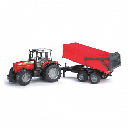 Игрушка Bruder Трактор Massey Ferguson 7480 с прицепом-самосвалом 02-045