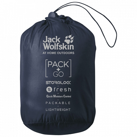 Ветрозащитная летняя куртка женская Jack Wolfskin Jwp Breather W night blue