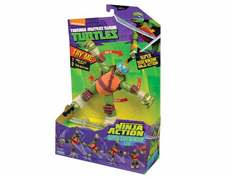 Игрушка Playmates Черепашки-Ниндзя Леонардо с супер приемом 91620 91638