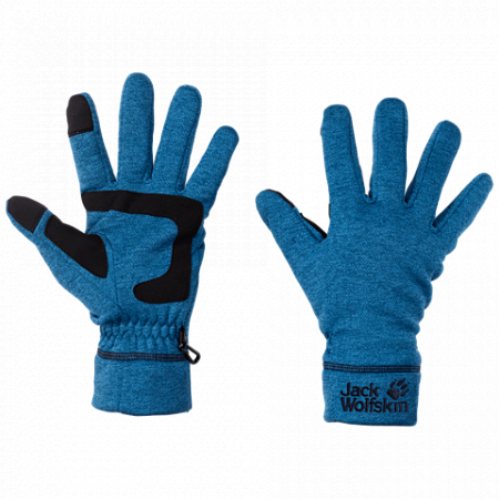 На картинке изображен Перчатки мужские Jack Wolfskin Skyland Glove indigo blue Перчатки мужские Jack Wolfskin Skyland Glove indigo blue