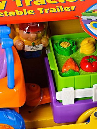 Развивающая игрушка Kiddieland Трактор с овощами (037325)