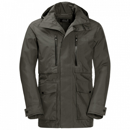 Куртка мужская Jack Wolfskin Bridgeport Jacket dark moss