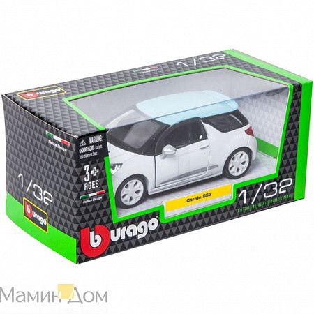 Коллекционная машина Bburago 1:32 Citroen DS3 (18-43026) в асс.