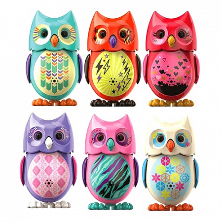 Игрушка Digifriends Сова с кольцом, сиреневая с розовыми крыльями 88285-12