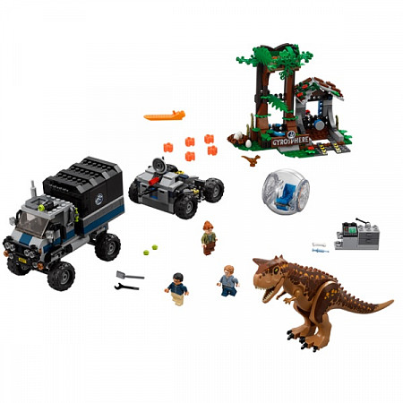 Конструктор LEGO Jurassic World Побег в гиросфере от карнотавра 75929