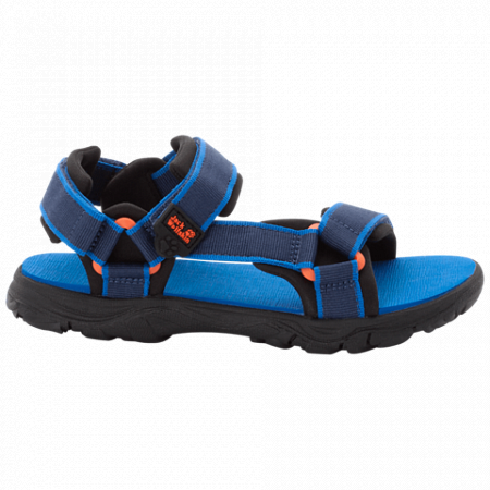 На картинке изображен Сандалии детские Jack Wolfskin Seven Seas 3 K blue / orange Сандалии детские Jack Wolfskin Seven Seas 3 K blue / orange