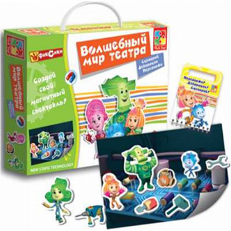 На картинке изображен Игра настольная Волшебный мир театра Фиксики VT3207-02 Игра настольная Волшебный мир театра Фиксики VT3207-02