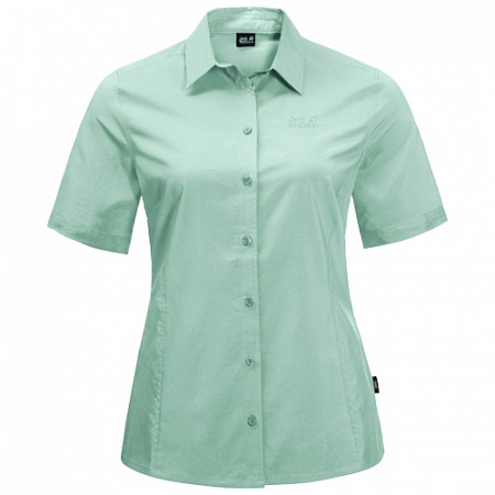 На картинке изображен Рубашка женская Jack Wolfskin Sonora Shirt W light jade Рубашка женская Jack Wolfskin Sonora Shirt W light jade