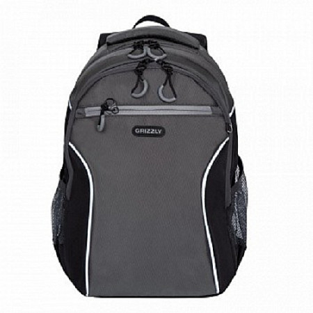Рюкзак школьный GRIZZLY RB-963-1 /4 dark grey/black