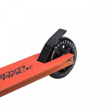 Самокат Novatrack Wolf EL 110P.WOLF.BOR9 Black/Orange