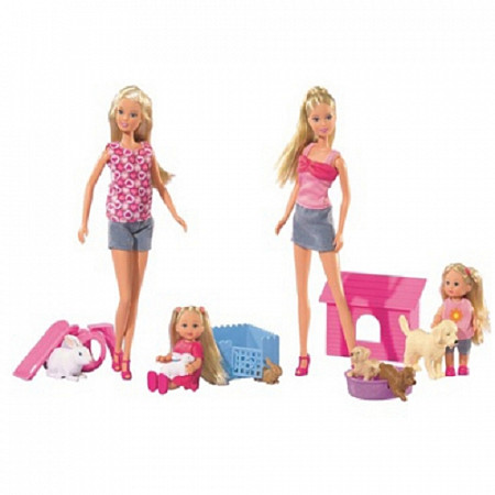 Кукла Simba Штеффи + Эви с домашними животными (105732156) 1 шт. (в ассортименте)