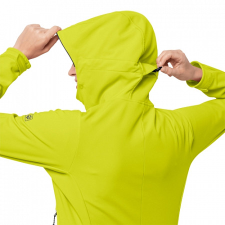Куртка женская Jack Wolfskin Mountain Tech Softshell W flashing green