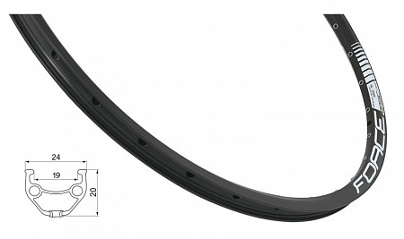 Обод Force Basic Disk 559x19 26" 70237 black