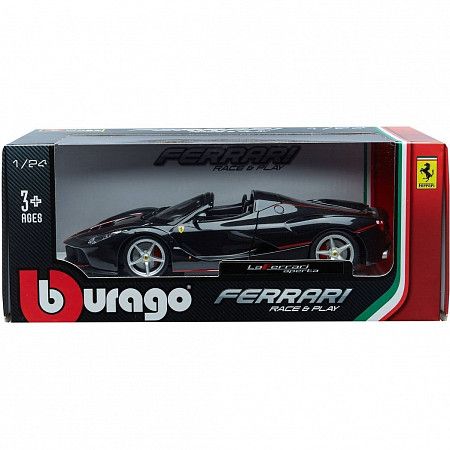 Машинка Bburago 1:24 Ferrari LaFerrari Aperta (18-26022) black
