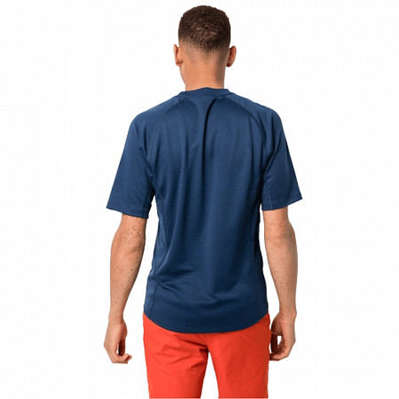 Футболка мужская Jack Wolfskin Mountain Tech T M dark indigo