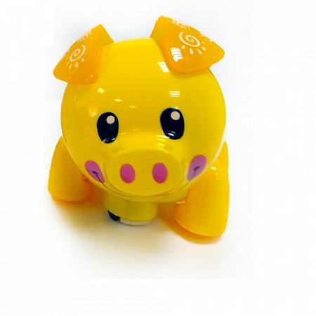 На картинке изображен Музыкальная игрушка Свинка EM-091A Yellow Музыкальная игрушка Свинка EM-091A Yellow