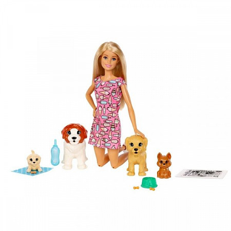 Кукла Barbie С домашними питомцами FXH08