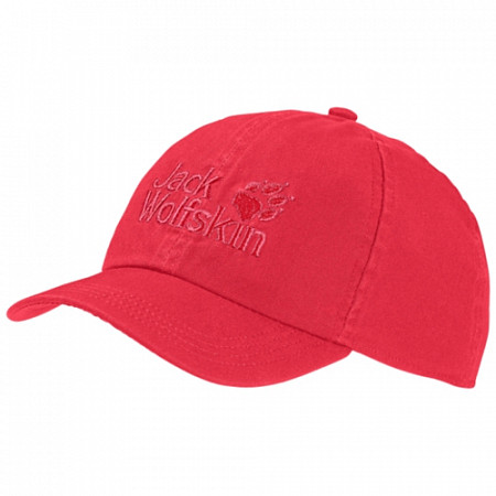 Бейсболка детская Jack Wolfskin Kids Baseball Cap tulip red 1901011-2058495