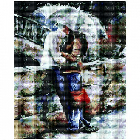 Алмазная мозаика Picasso "В объятьях под дождем" PD3040009