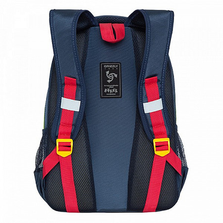 На картинке изображен Рюкзак школьный GRIZZLY RB-154-1 /2 blue Рюкзак школьный GRIZZLY RB-154-1 /2 blue