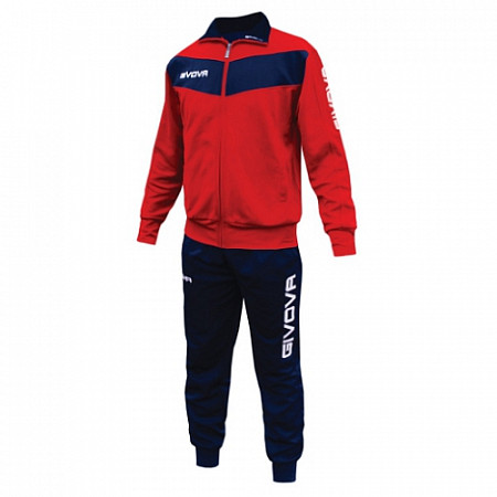 Спортивный костюм для мужчин Givova Visa TR018 red/blue
