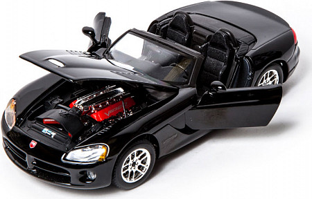 Коллекционная машина Bburago 1:24 Dodge Viper SRT/10 (18-22058) black
