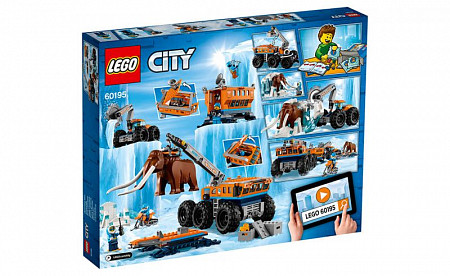 На картинке изображен Конструктор LEGO City Передвижная арктическая база 60195 Конструктор LEGO City Передвижная арктическая база 60195