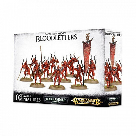 На картинке изображен Фигурки Games Workshop Warhammer: Daemons of Khorne Bloodletters 97-08 Фигурки Games Workshop Warhammer: Daemons of Khorne Bloodletters 97-08
