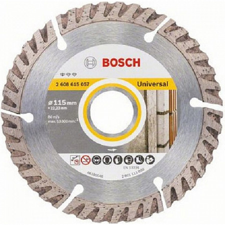 Алмазный круг Bosch 115х222 мм универсальный сегмент 2608615057