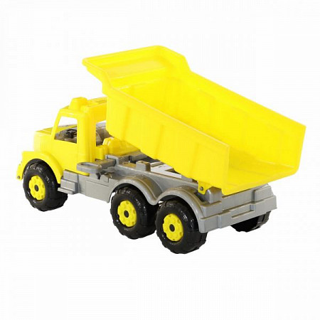 На картинке изображен Автомобиль-самосвал Полесье Буран №2 43665 yellow Автомобиль-самосвал Полесье Буран №2 43665 yellow