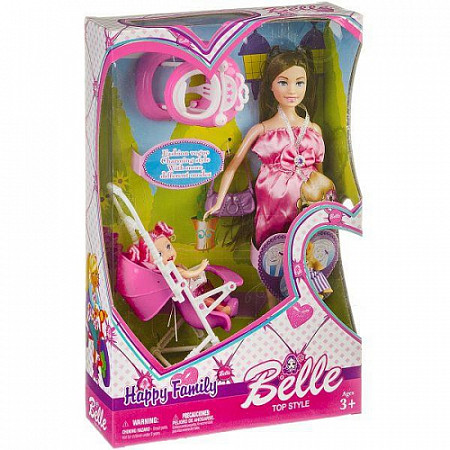 Набор кукол Shenzhen Toys "Счастливая семья" c аксессуарами, Belle JX600-96