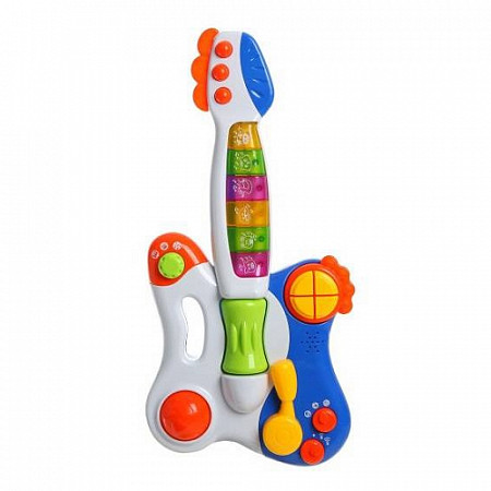 На картинке изображен Минигитара Play Smart ZYE-E0122 Минигитара Play Smart ZYE-E0122