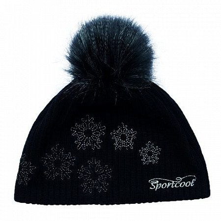 На картинке изображен Шапка женская SportCool 145/2 Black Шапка женская SportCool 145/2 Black