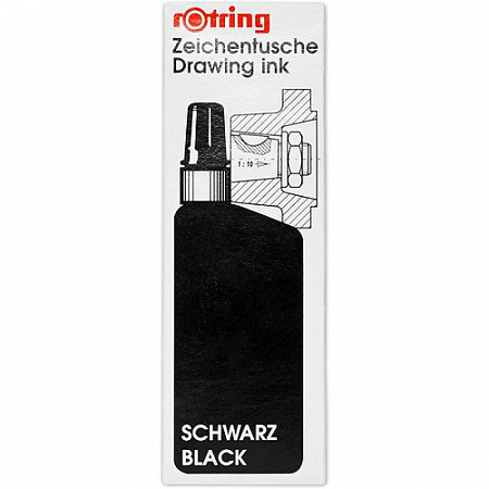 Тушь для изографа Rotring Drawing Ink 23 Ml Black S0194660