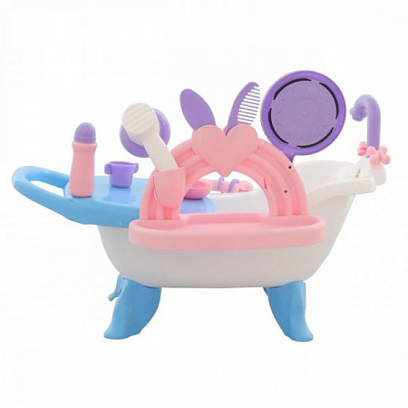 На картинке изображен Набор для купания кукол Полесье с аксессуарами 58607 Набор для купания кукол Полесье с аксессуарами 58607