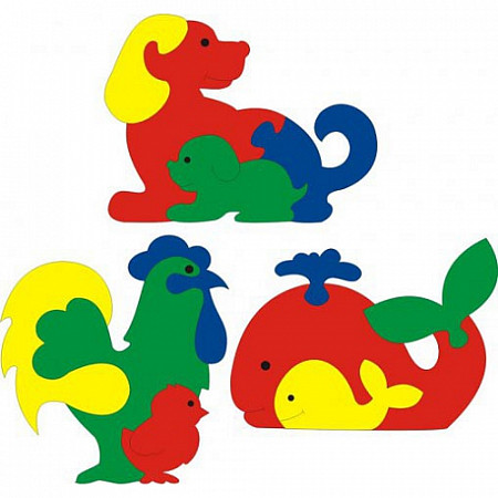 На картинке изображен Мозаика Флексика "Фигурки животных" 45370 Мозаика Флексика "Фигурки животных" 45370