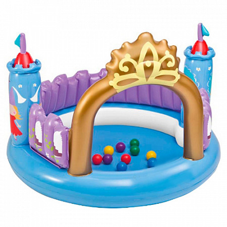 На картинке изображен Игровой центр Intex Магический замок 48669NP Игровой центр Intex Магический замок 48669NP