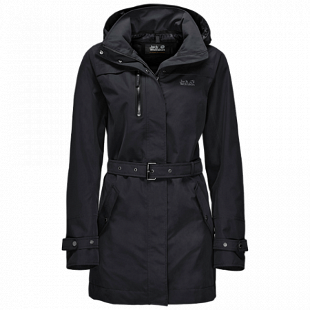 Пальто женское Jack Wolfskin Kimberley Coat black