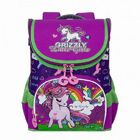 Рюкзак школьный GRIZZLY RA-981-2 /2 purple/amethyst