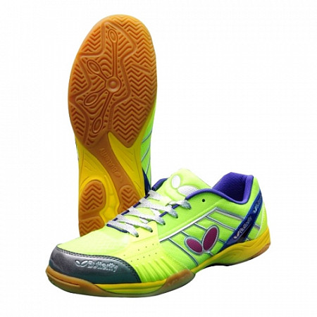 На картинке изображен Кроссовки для настольного тенниса Butterfly Lezoline Sonic green Кроссовки для настольного тенниса Butterfly Lezoline Sonic green