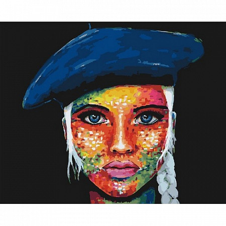 На картинке изображен Картина по номерам Picasso Радужная девушка PC4050424 Картина по номерам Picasso Радужная девушка PC4050424