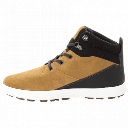 Ботинки мужские Jack Wolfskin Auckland Wt Texapore Mid M light brown / black